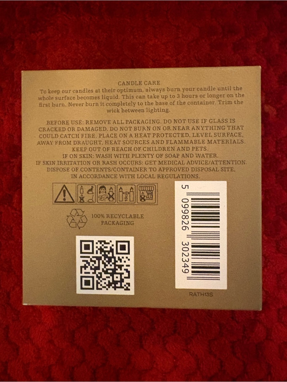 Rathbornes 1488 Seanchaí Ember 75g Travel Candle Boxed Unused Made in Ireland - Picture 6 of 8
